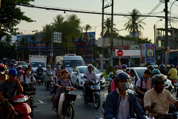 Het verkeer in Chiang Mai